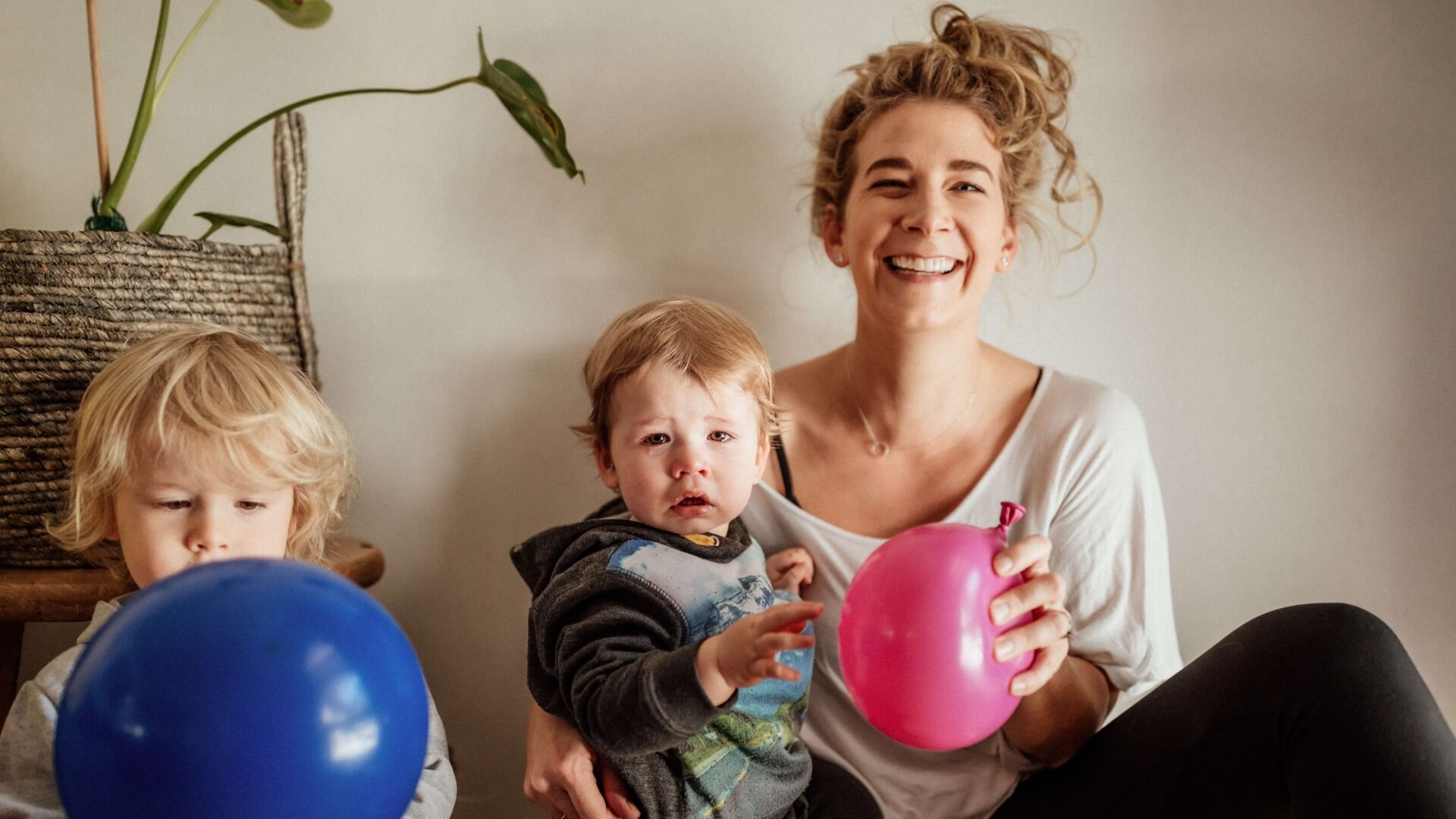 Lou Fitz with her two boys - BESHU Mental Health Mentor Perth